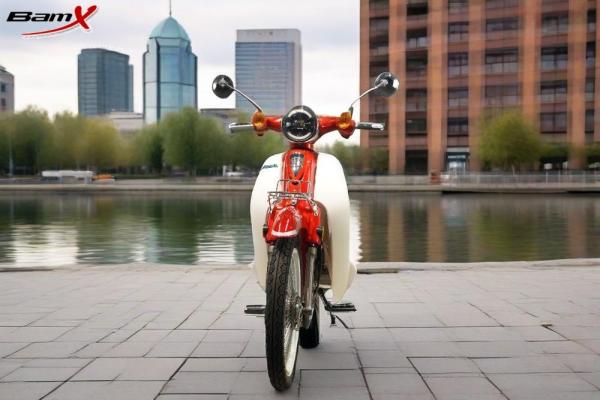 Automatic CUB 110CC Motorcycle Fuel Tank Capacity 4.4L Red Black most cost-efficient motorcycle
