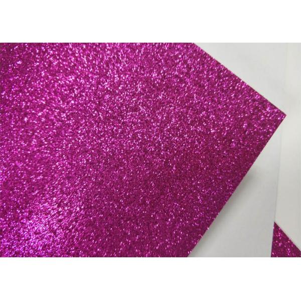 Shiny Fushcia Self Adhesive Glitter Paper 1/128 Glitter Sand For Cutting Plotter