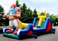 Carrera de obstáculos inflable durable, carrera de obstáculos al aire libre inflable con CE