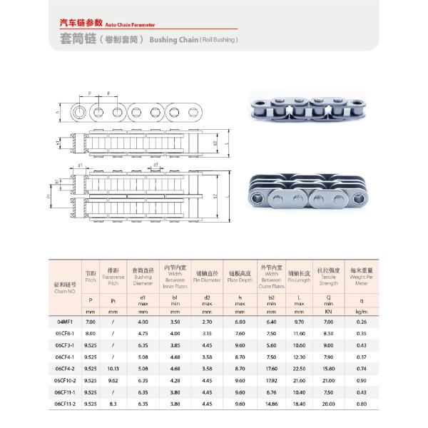 IATF Bush Roller Chain
