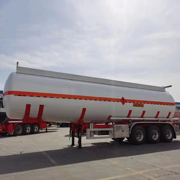 3 eixos 42000 45000 litros Alumínio Carbono Aço Tanker de óleo Tanque de combustível Semi-remolque Tanker de óleo Truck trailer