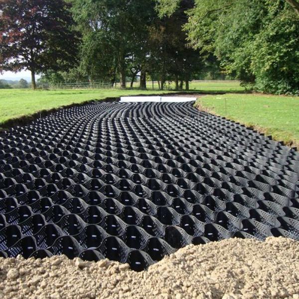 Plastic Geocell Paved Grid Black HDPE Geocell For Soft Basement Reinforcement Gravel Stabilizer Geocell In Road Construction