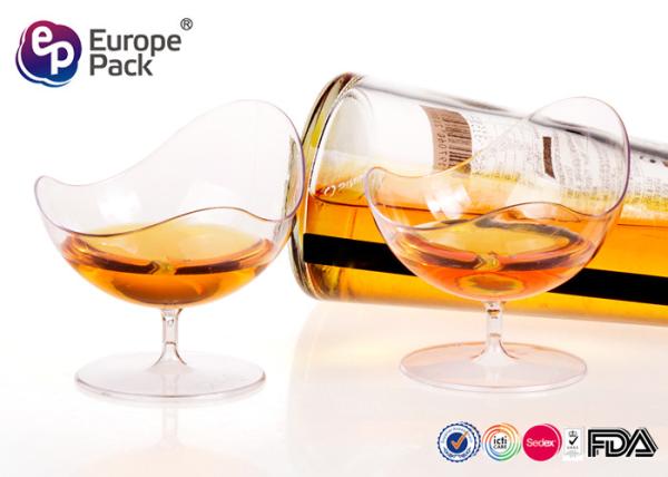 50ml Disposable Dessert Dishes Ps Mini Goblet For Dessert / Cake