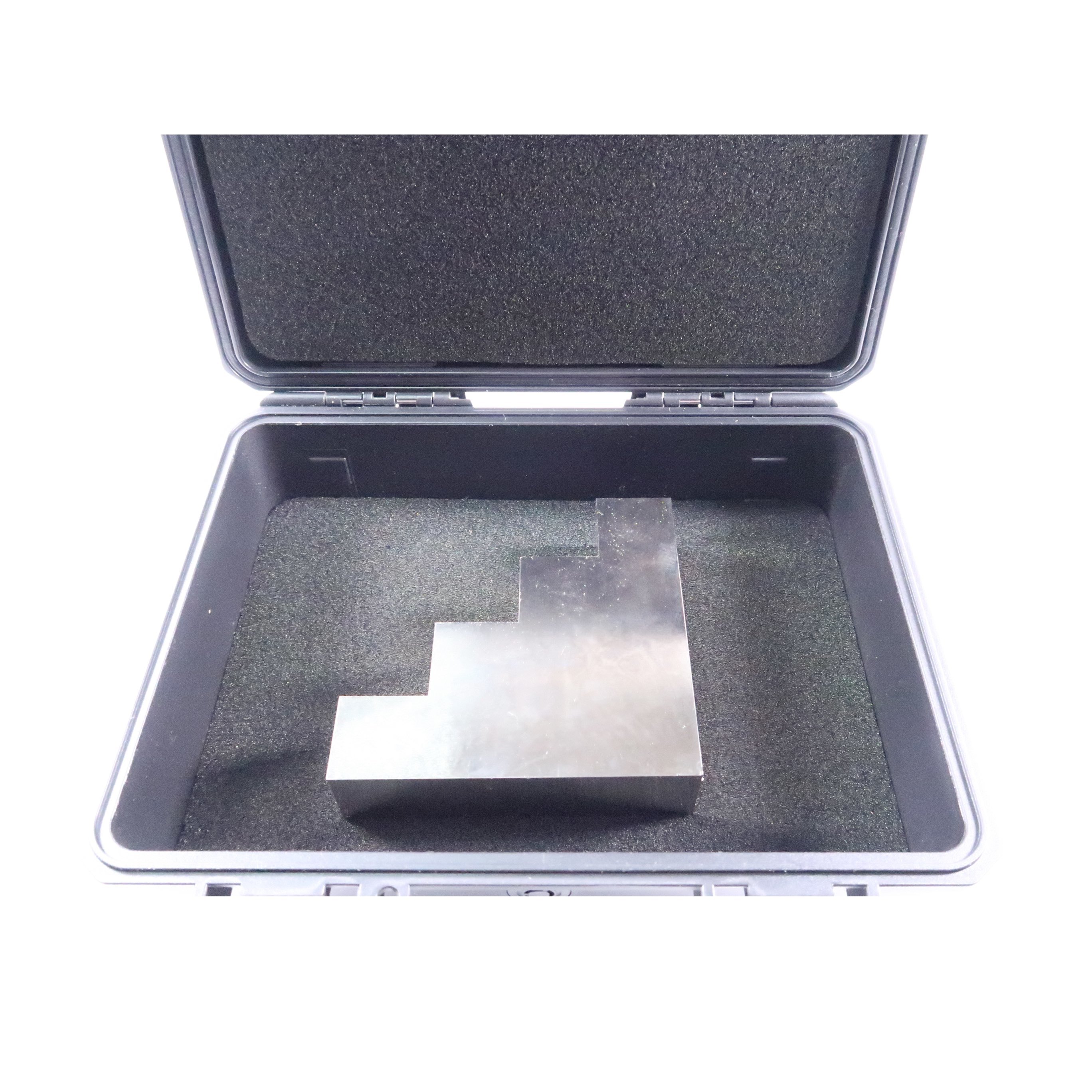 Nickel-plated 1018 Steel 4 Step Calibration Block with 1.0-2.0-3.0-4.0 Inch Thickness for Ultrasonic Testing