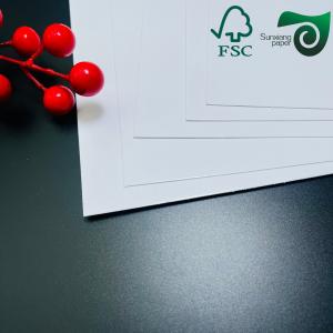 FSC Eco Friendly Plain Glossy Coated Paper For Offset Printing