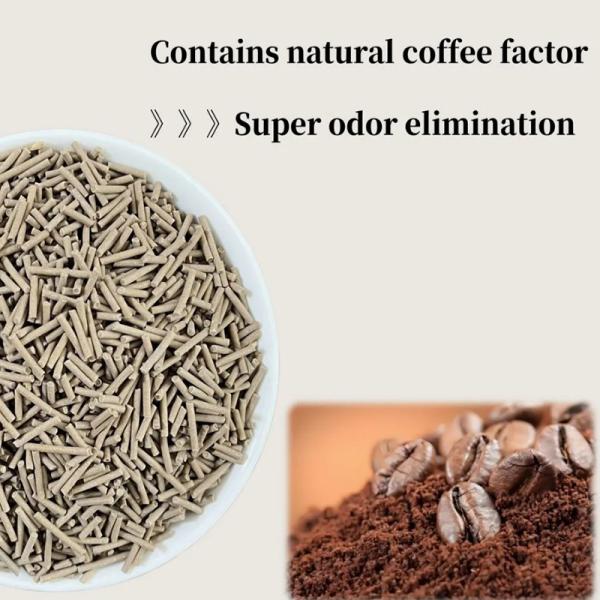 Fourniture d'accessoires pour animaux de compagnie Agglomération forte Déodoration Faible poussière Premium Facile à nettoyer Café Tofu Litter de chat