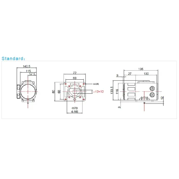 Flange Connection Explosion Proof Electric Actuator Quarter Turn Electric Valve Actuator