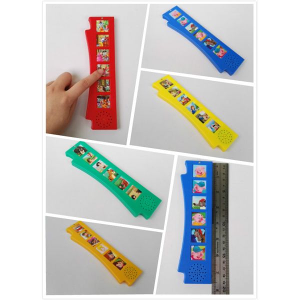 Orange Durable Button Sound Book Baby sound chips for cards