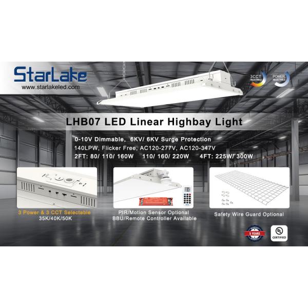 Премиум светодиодный линейный фонарь 150Lm/W 225W Снижаемые светодиодные туннельные огни