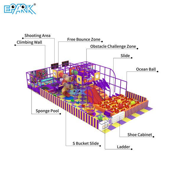 Indoor Play Center Large Maze Playland Commercial Kids Indoor Playground Soft Playg