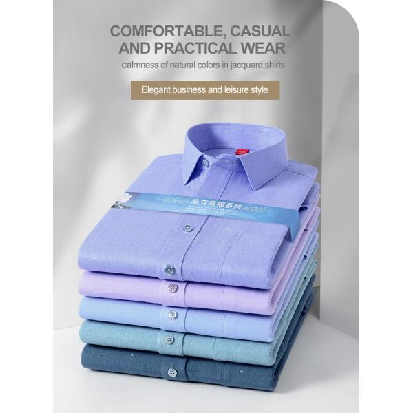 High Count Khmer Entrega de gran tamaño camisa transpirable sin planchar para negocios casuales