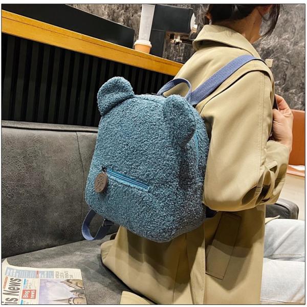 OEM/ODM Acceptable Fashion Bag School Backpack Bags Waterproof Plush Backpack for Kids