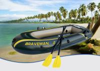 Dark Green Braveman Durable Inflatable Boat , Convenient Lightweight Inflatable Boat