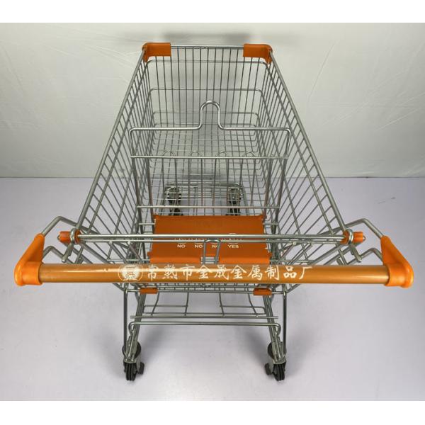 Asian Style 125L Conventional Metal Handcart Chain Supermarket Warehouse Trolley With High Sales Volume