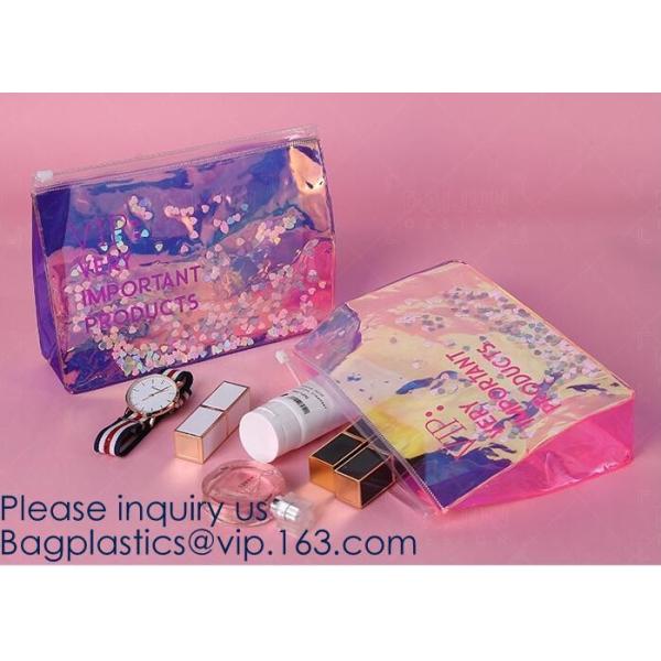Custom Logo Glitter Cosmetic Makeup Eva Clear Pouch / Pouches,Smiggle Pencil Case With Glitter,Tissue Bag CD Case Docume