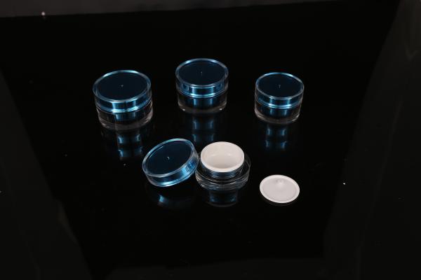 hand lip crystal pump empty square white Screen Printing Airless 30ml Cosmetic Cream Jars