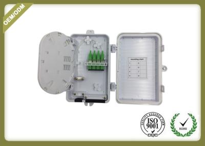 Outdoor Fiber Optic Splitter Box 4 Ports , Network Fiber Optic Cable Joint Box