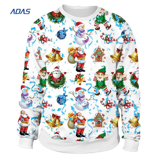 Bulk Crewneck Polyester Sublimation Hoodies Sweatshirt Long Sleeves
