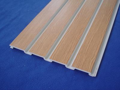 PVC en plastique du Taupe 4x8 Slatwall/panneaux de mur à lamelles blancs pour des étagères