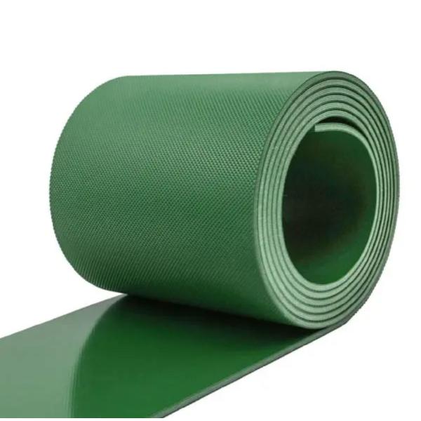 PU / PVC Flat Top Chain Conveyor Belt for Plastic Bags Machine