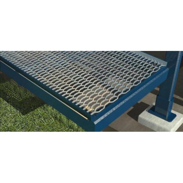 Сверхмощный расширенный подиум металла скрежеща покрытие цинка 500g/sqm ASTMA36