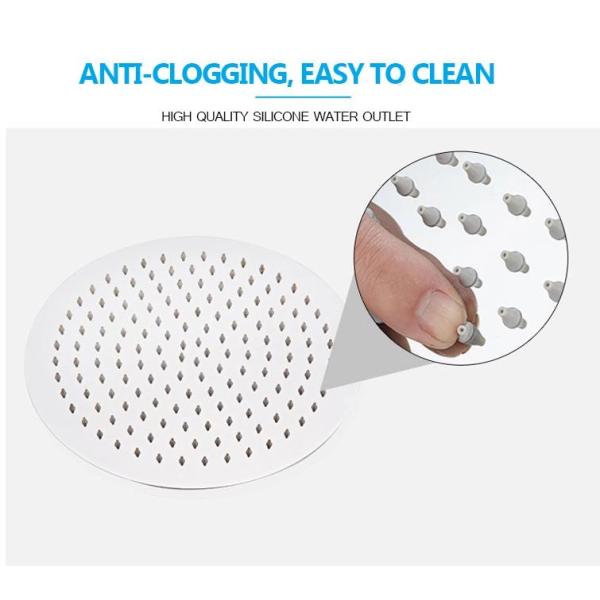 High Pressure Shower Head Bathroom Faucet Accessories with Chrome Surface Finishing
