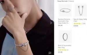 Wishbone Tiara 925 Sterling Silver Rings with Clear Cubic Zirconia