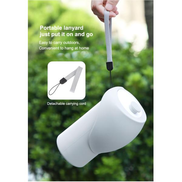 Dispensador de botellas de agua para perros para exteriores de 550 ml de 19 onzas, de color blanco, plegable, alimentador de agua para perros