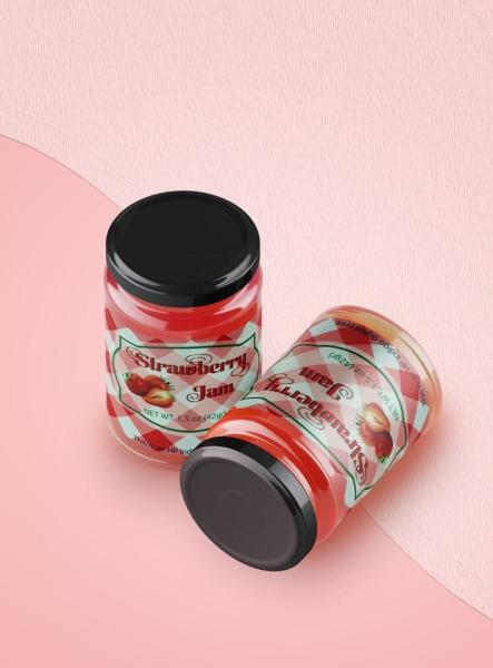 Personalized Food Stickers Roll Sauce Labels Customized Die Cutting Square Paper