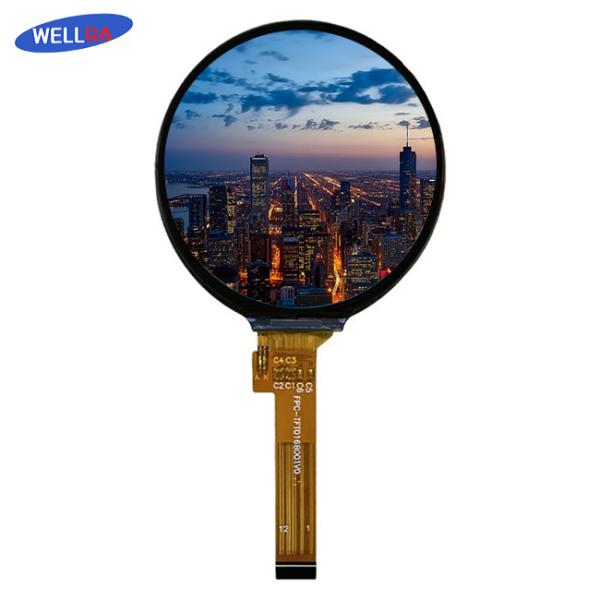 1,6 дюйма круговой LCD показывает конфигурацию цвета вертикальной нашивки RGB