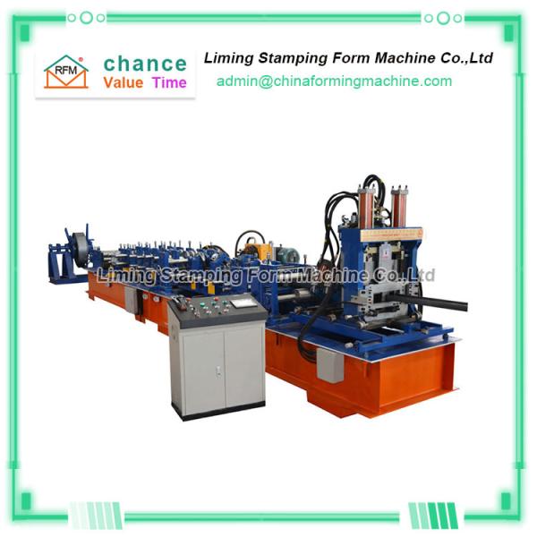 Galvanized Steel C U Z Purlin Roll Forming Machine Quick Change