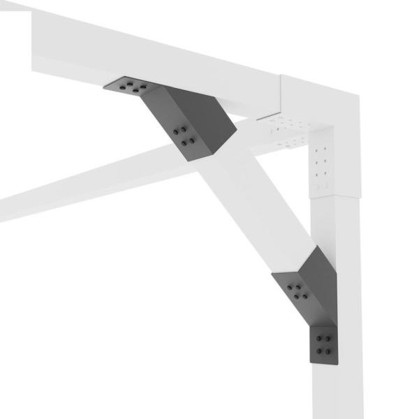 2mm espessura Modular Design de pátio de estar ao ar livre com sistema de pergola DIY e 4 * 4 6 * 6 base de poste