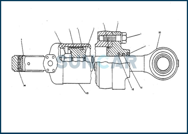 Кольцо уплотнения буфера CA5J3616 5J-3616 5J3616 для Dozer колеса затяжелителя C-A-T типа Колес