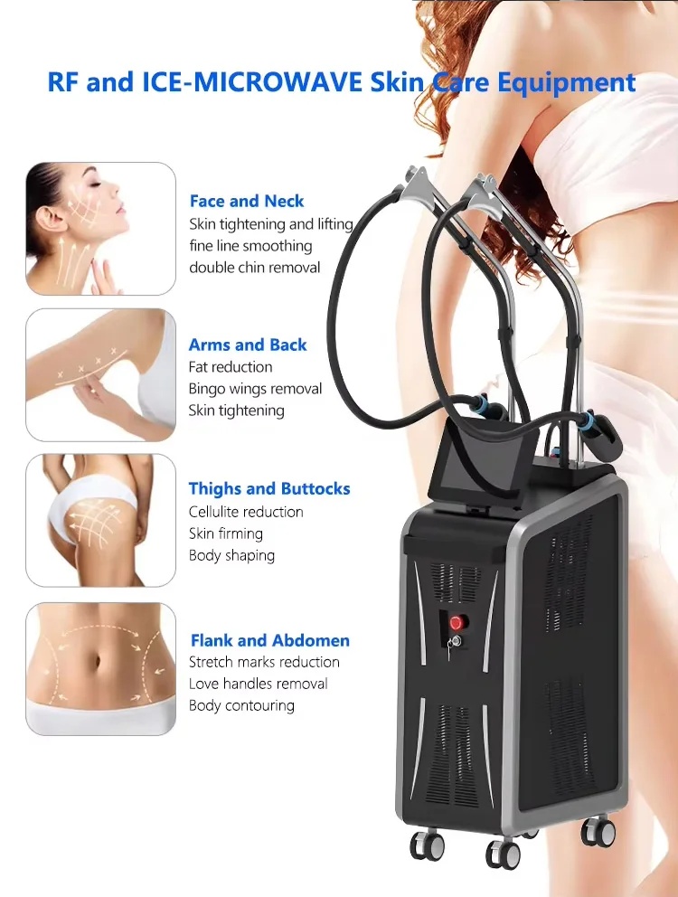 3 Handle 2.45GHz Onda PRO Coolwave Cellulite Removal Weight Loss Standing Body Slimming Machine