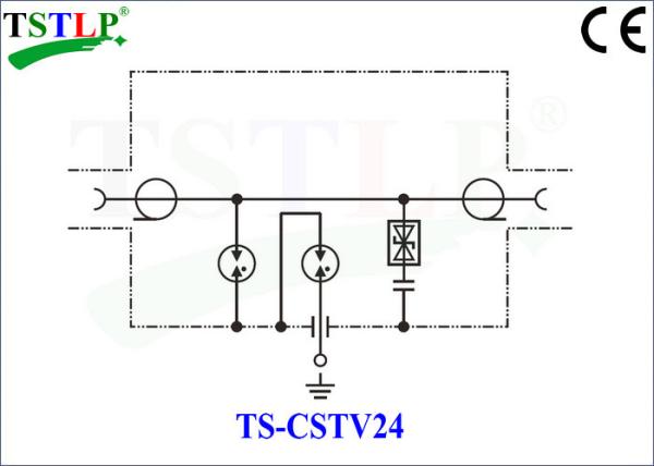 75Ω Television Surge Protector , TV / Satellite Data Surge Protection Device