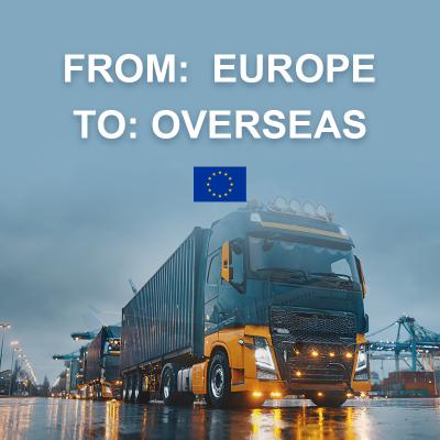 EXW FOB CIF DDU DDP Porte à porte Transport routier Logistique de l'Europe à l'étranger