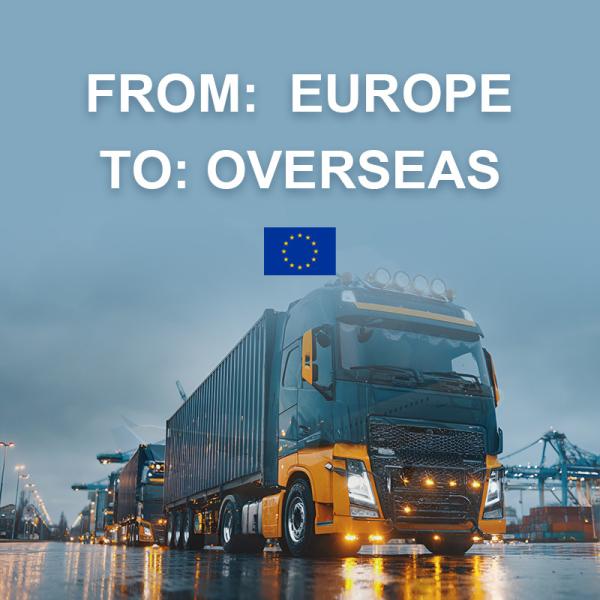 EXW FOB CIF DDU DDP Porte à porte Transport routier Logistique de l'Europe à l'étranger