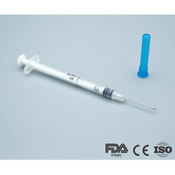 Medical Disposable Syringe Auto Disable 0.05ml-1ml Metal Clip Lock OEM