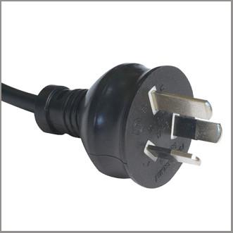 Australian Power Cord with 3-pin plug, SAA approved Power Cables