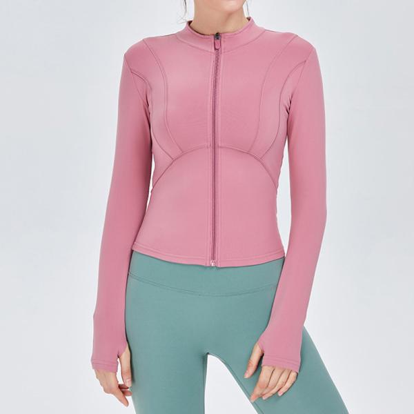 Фабрика OEM-изготовитель Custom Logo Running Jacket Women's Tight Long Sleeve Yoga Top
