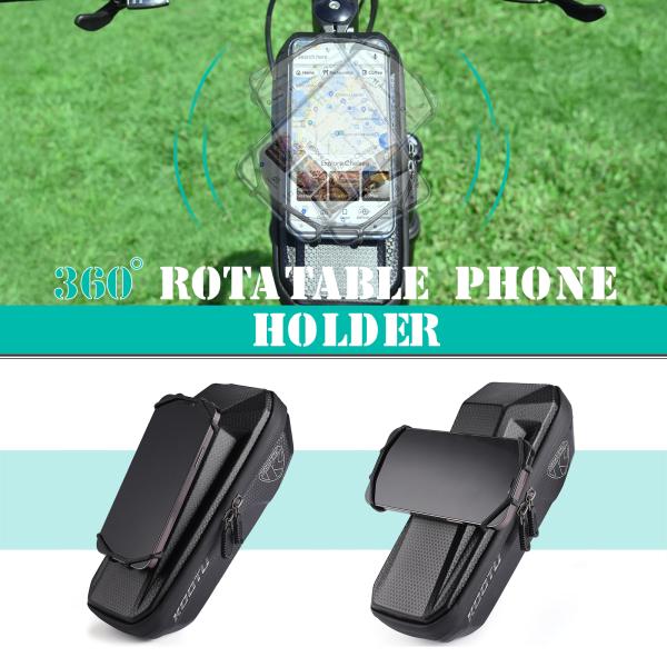 Accesorios de la bici y del ciclo de KOOTU, certificación impermeable del CE del bolso del tubo del top de la bicicleta