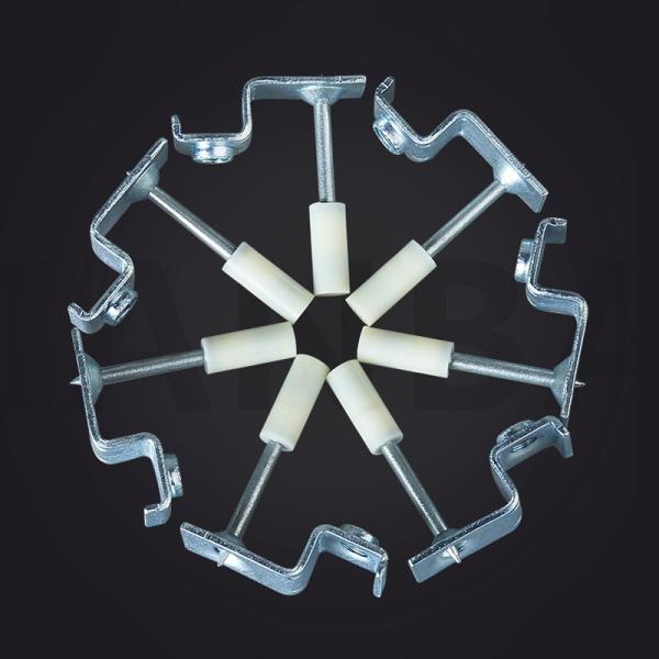 6mm Hole Diameter Decorative Drive Pin Shoot Nail with M8 Ceiling Clip Ceiling Fasteners