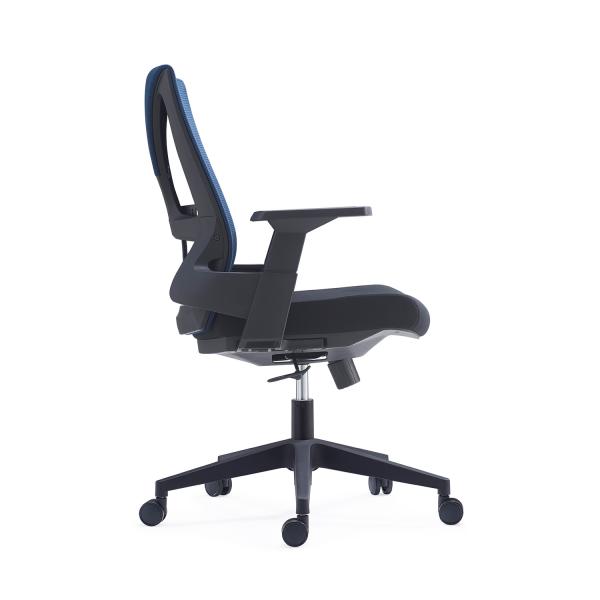 Modern MID Back Ergonomic Mesh Back Fabric Seat Swivel Office Game Chair