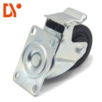 Flat Industrial Caster Wheels Anti Static Black Color 100kg Loading Capacity