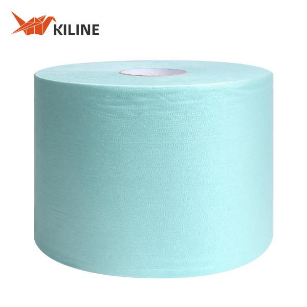 Jumbo Roll Green Color Industrial Strength Nonwoven Cleaning Wipes