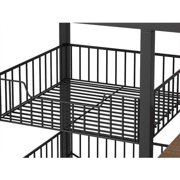 4 Tier Removable Kitchen Storage Rack , Anti Rust Kitchen Plate Rack Shelf