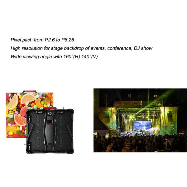 500x500mm Indoor Rental LED Display 10 Seconds Installation Die Casting Aluminum