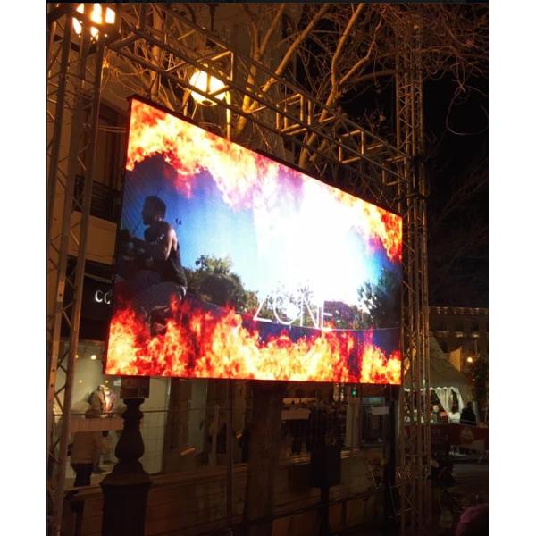 High Quality Outdoor Rental LED Display With Pure Black Lamp 500x500x85mm Cabinet Size Factory