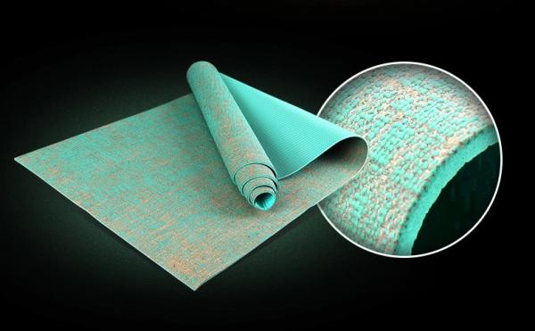 Ningbo Virson Super quality stylish custom pvc jute yoga mat.fym mat.fitness  mat
