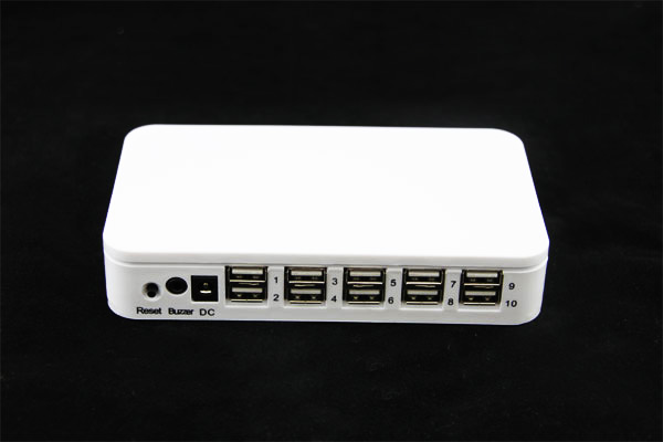 COMER 8 USB Ports Security Alarm System Acrylic Display Tablets Stand Brackets